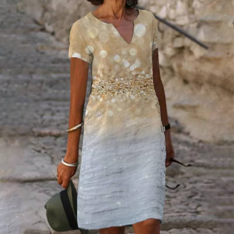 Callista | Women's Floral Midi Dress in Soft Cotton