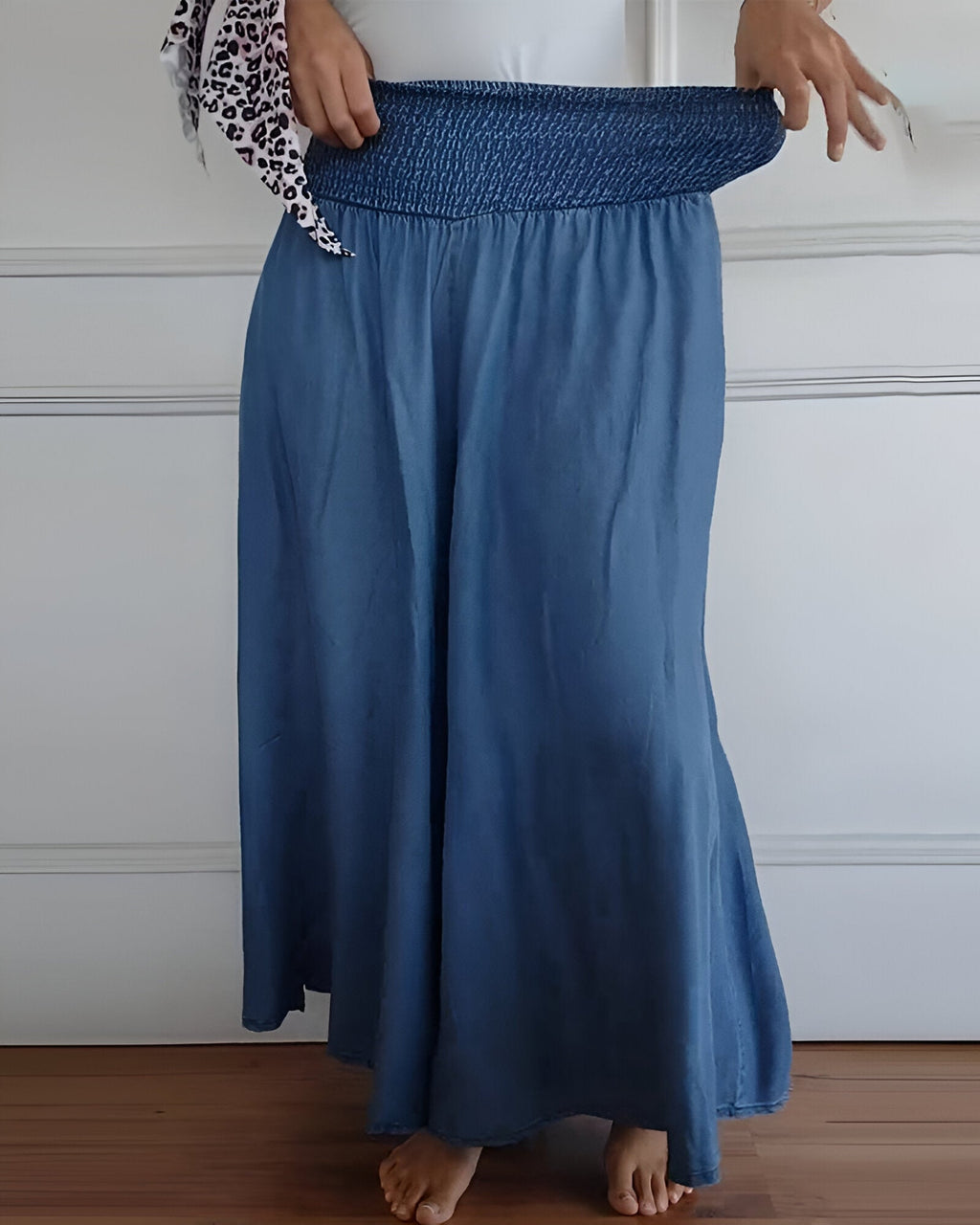 Callista | Women's Flowy Smocked Waist Maxi Skirt