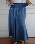 Callista | Women's Flowy Smocked Waist Maxi Skirt