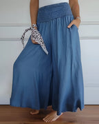 Callista | Women's Flowy Smocked Waist Maxi Skirt