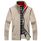 Callum | Men's Classic Knit Zip-Up Sweater Jacket