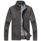 Callum | Men's Classic Knit Zip-Up Sweater Jacket