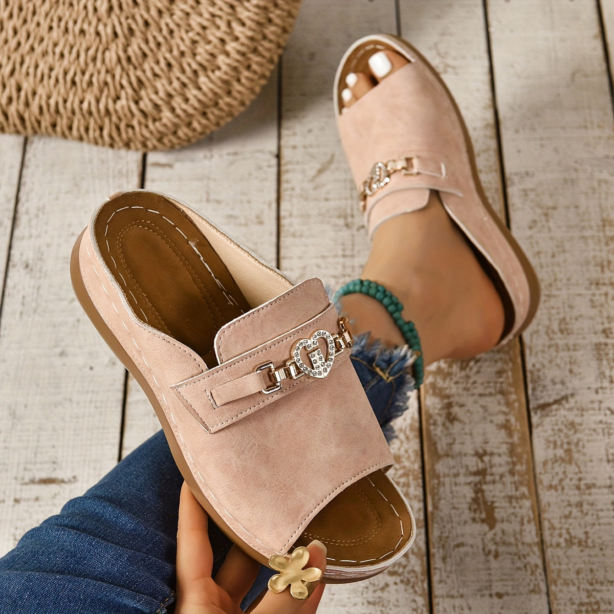 Cassia | Women's Glam Slip On Sandals