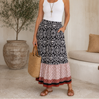 Celeste | Women's Boho Printed Maxi Skirt