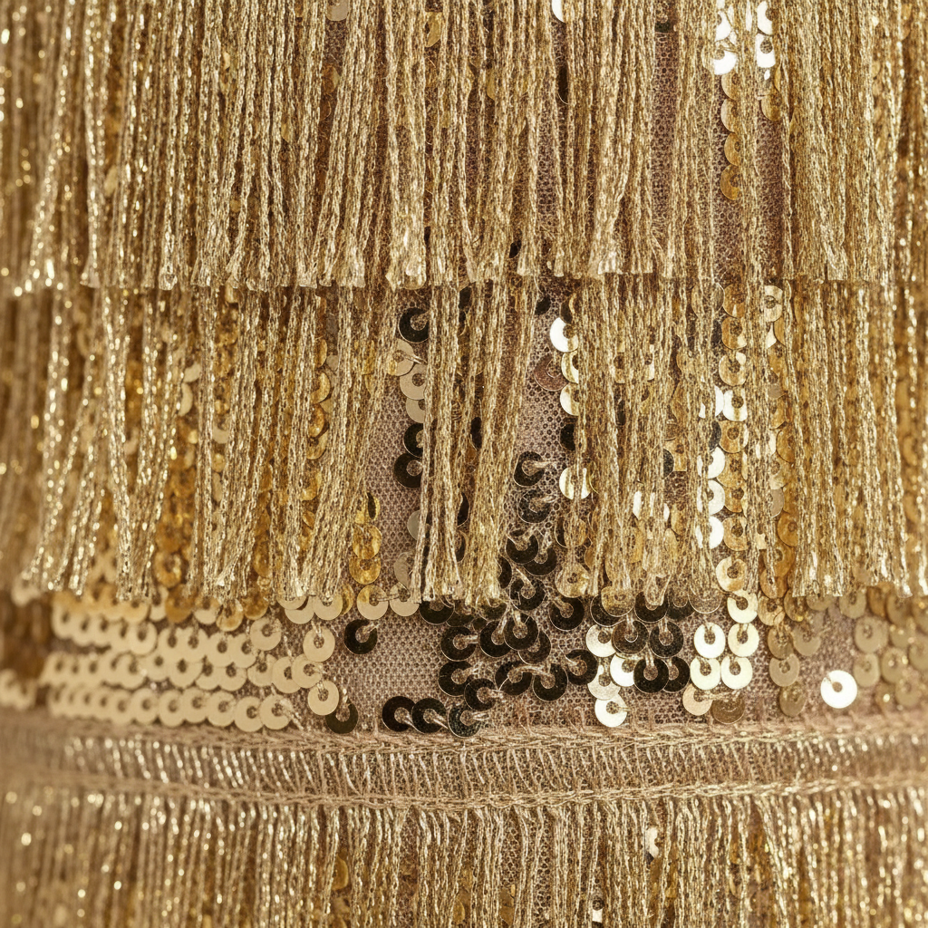 Celeste | Women's Flapper Dress with Fringe Detail