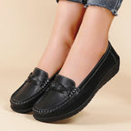 Clea | Women's Classic Leather Moccasin Mary Janes