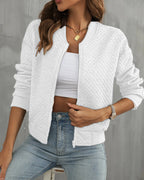 Cleo - Women's Quilted Bomber Jacket