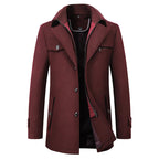 Idris | Men's Classic Long Trench Coat