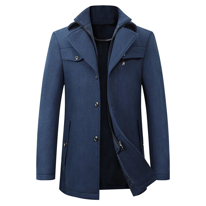 Soren | Men's Classic Double-Breasted Trench Coat