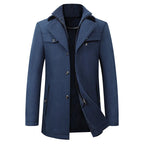 Idris | Men's Classic Long Trench Coat