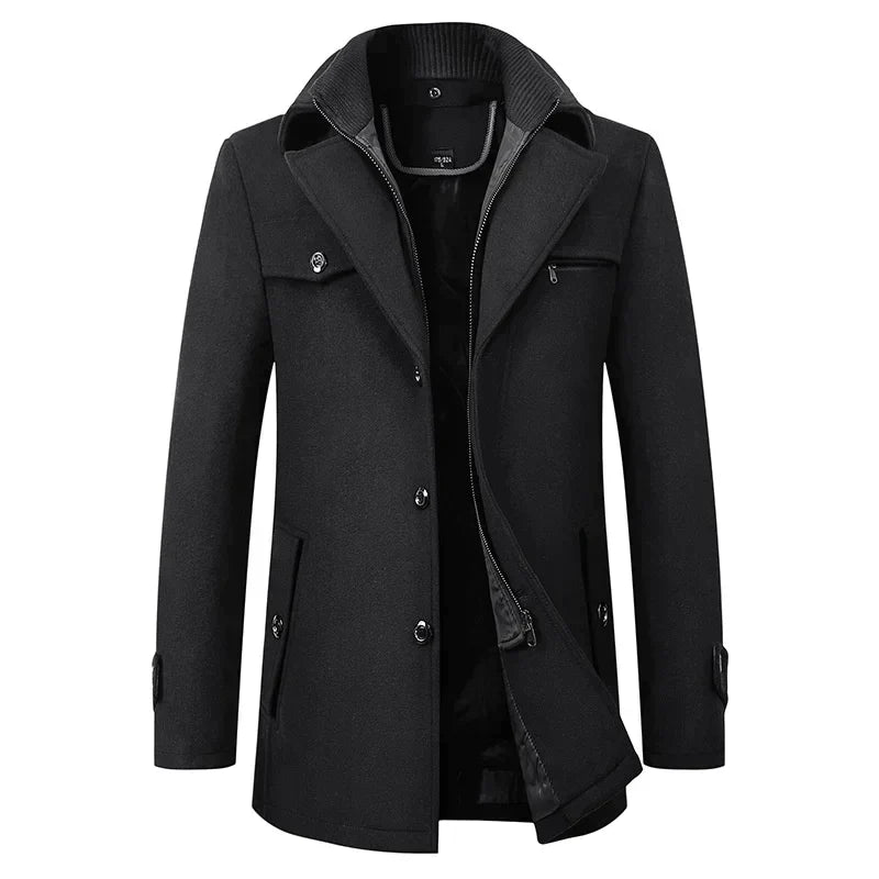 Soren | Men's Classic Double-Breasted Trench Coat