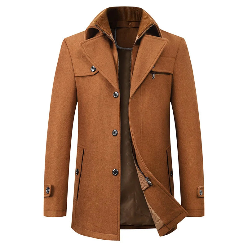 Idris | Men's Classic Long Trench Coat