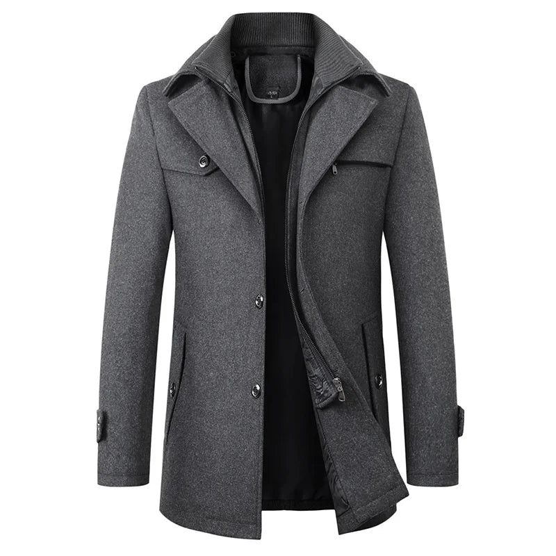 Soren | Men's Classic Double-Breasted Trench Coat