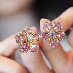 Cressa - Women's Floral Crystal Earrings
