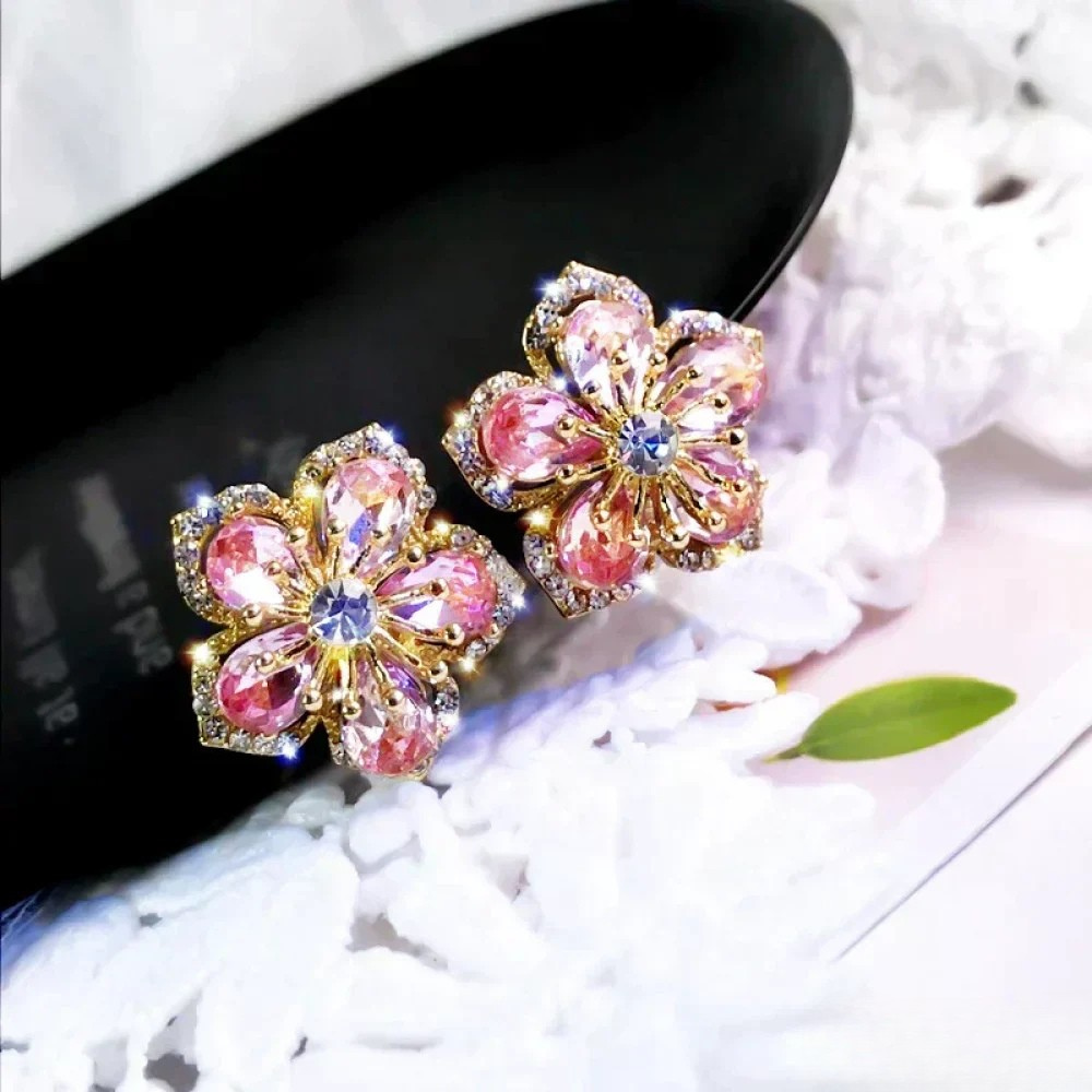 Cressa - Women's Floral Crystal Earrings