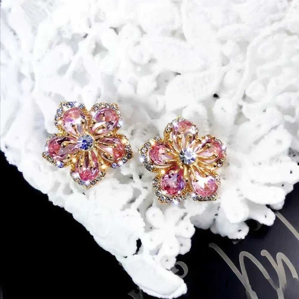 Cressa - Women's Floral Crystal Earrings