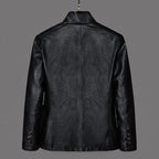 Damon - Men's Faux Leather Blazer Jacket