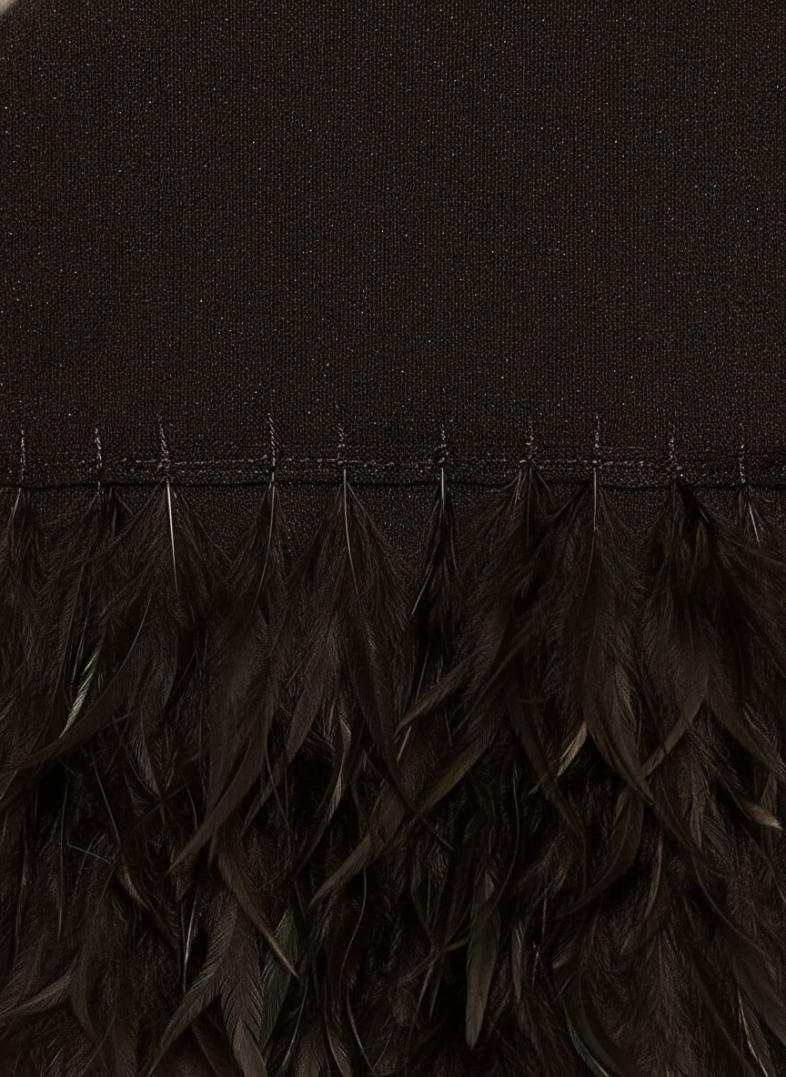 Daphne | Women's Sparkly Feather Cocktail Dress