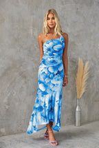 Elara | Women's Elegant Floral Summer Maxi Dress