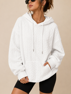 Tamsin | Women's Cozy Cable Knit Hoodie