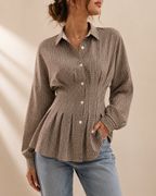 Odette | Women's Autumn Checkered Blouse