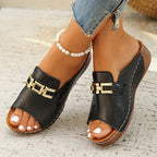 Elara | Women's Casual Open-Toe Slide Sandals