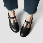 Elara - Women's Classic Mary Janes with Buckle Strap