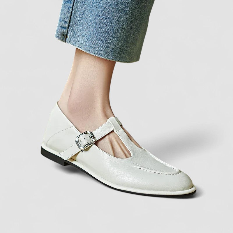 Elara - Women's Classic Mary Janes with Buckle Strap