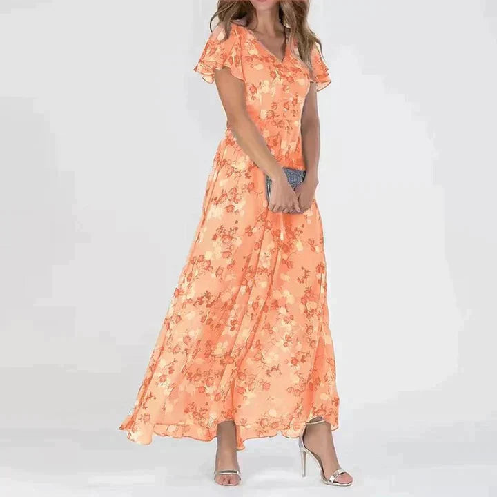 Elara | Women's Elegant Floral Maxi Dress