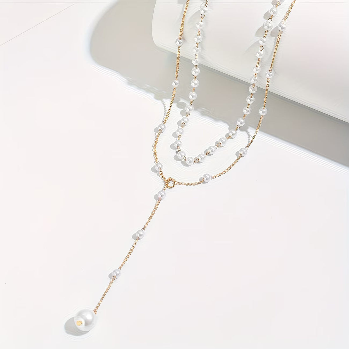Elara - Women's Layered Faux Pearl Necklace