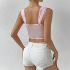 Elara - Women's Romantic Lace-Up Corset Top