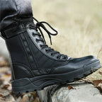 Elias - Men's Rugged Work Boots with Lace-Up Design
