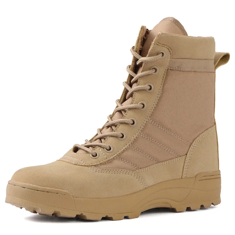 Elias - Men's Rugged Work Boots with Lace-Up Design