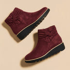 Elodie - Women's Chic Ankle Boots with Bow Detail