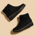 Elodie - Women's Chic Ankle Boots with Bow Detail