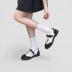 Elowen - Women's Classic Two-Tone Mary Janes with Buckle Strap