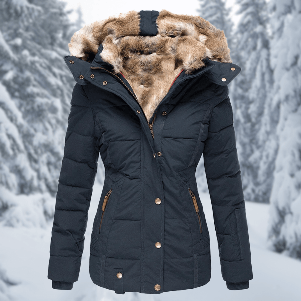 Elowen - Women's Cozy Faux Fur Lined Winter Jacket