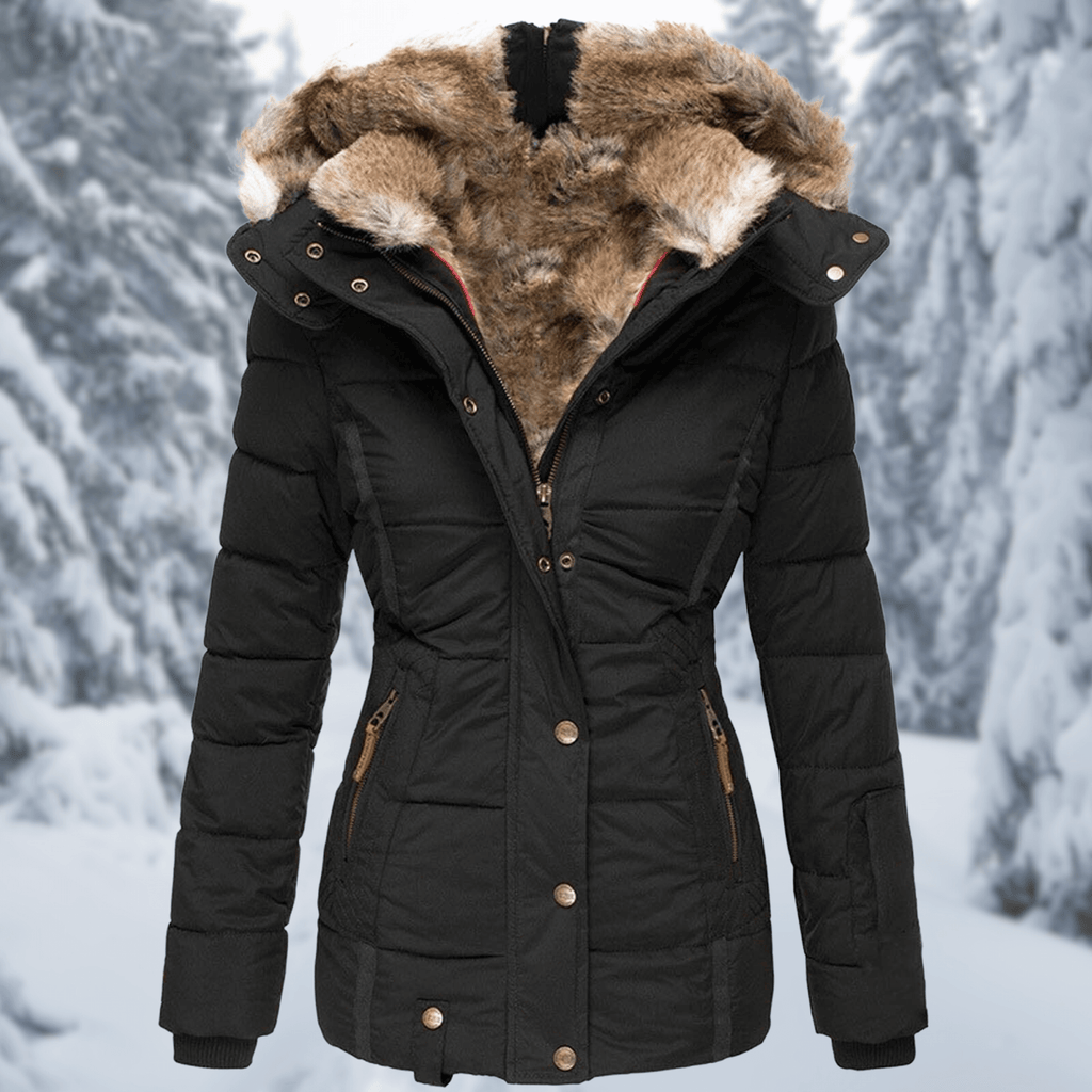 Elowen - Women's Cozy Faux Fur Lined Winter Jacket