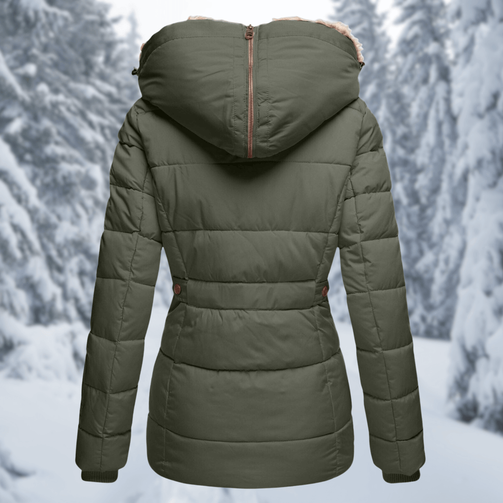 Elowen - Women's Cozy Faux Fur Lined Winter Jacket