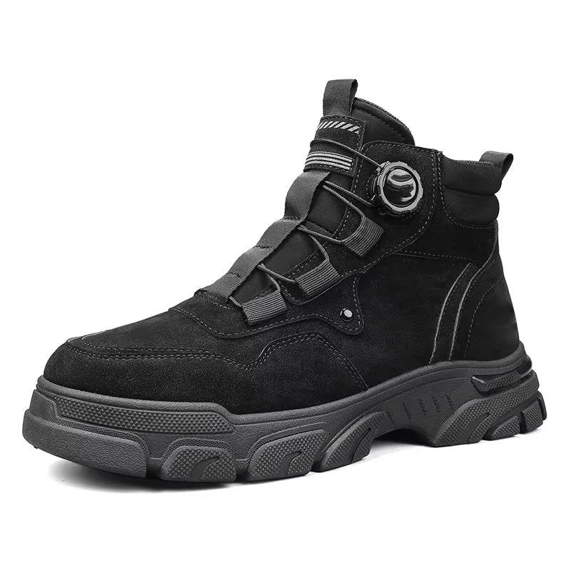 Emmett - Men's Lace Work Boots with Rotary Buckle