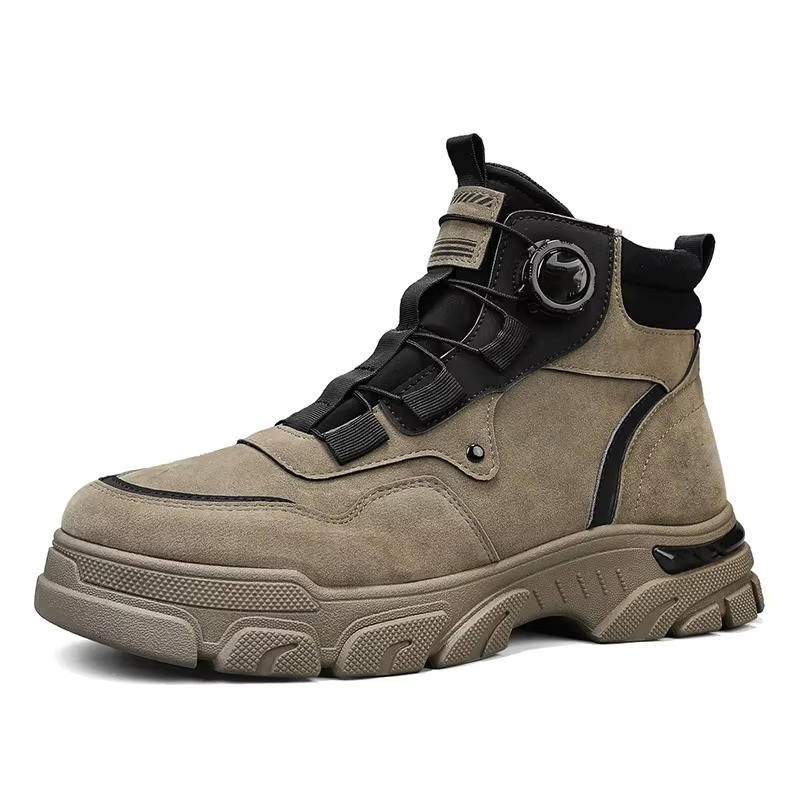 Emmett - Men's Lace Work Boots with Rotary Buckle