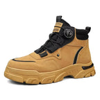 Emmett - Men's Lace Work Boots with Rotary Buckle