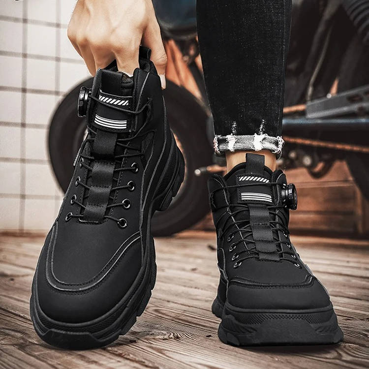 Emmett - Men's Lace Work Boots with Rotary Buckle