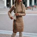 Esme | Women's Chic Cable Knit Sweater Dress