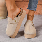 Esme | Women's Platform Clogs with Buckle Detail