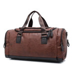 Ezra - Men's Classic Faux Leather Duffle Bag