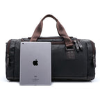 Ezra - Men's Classic Faux Leather Duffle Bag
