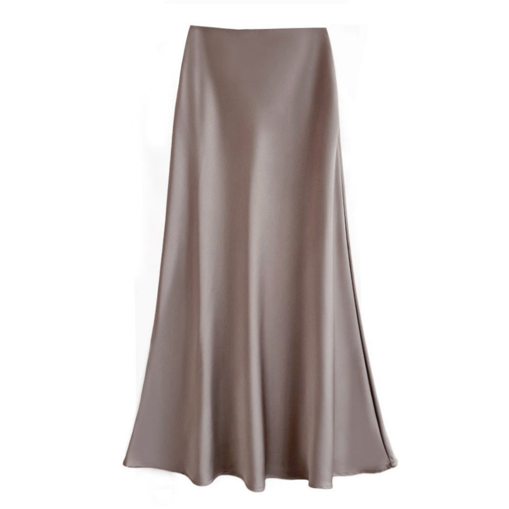 Faye | Women's Elegant Satin Maxi Skirt