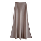 Faye | Women's Elegant Satin Maxi Skirt
