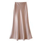 Faye | Women's Elegant Satin Maxi Skirt